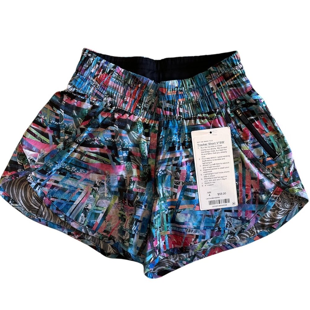 NWT Lululemon Seawheeze Tracker Shorts, Sz 4